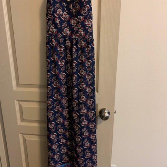 Xhilaration Maxi Size S Shelf Bra/Pads Adjustable Straps Slip on Floral Dress - Picture 1 of 7